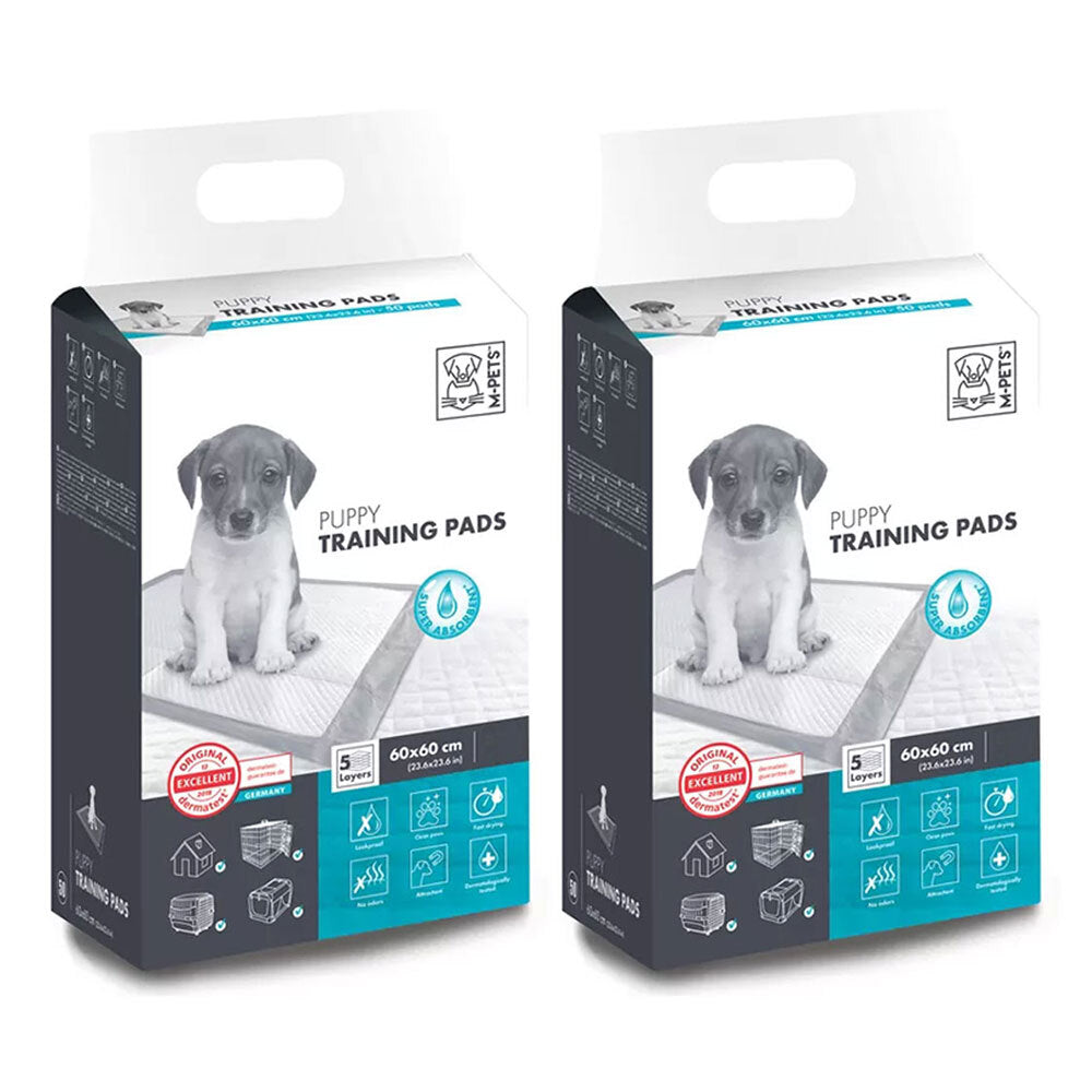 M-Pets Puppy/Dog Toilet 60cm Training Pads Indoor Pet Pee Absorbent Pad (60 Pack)