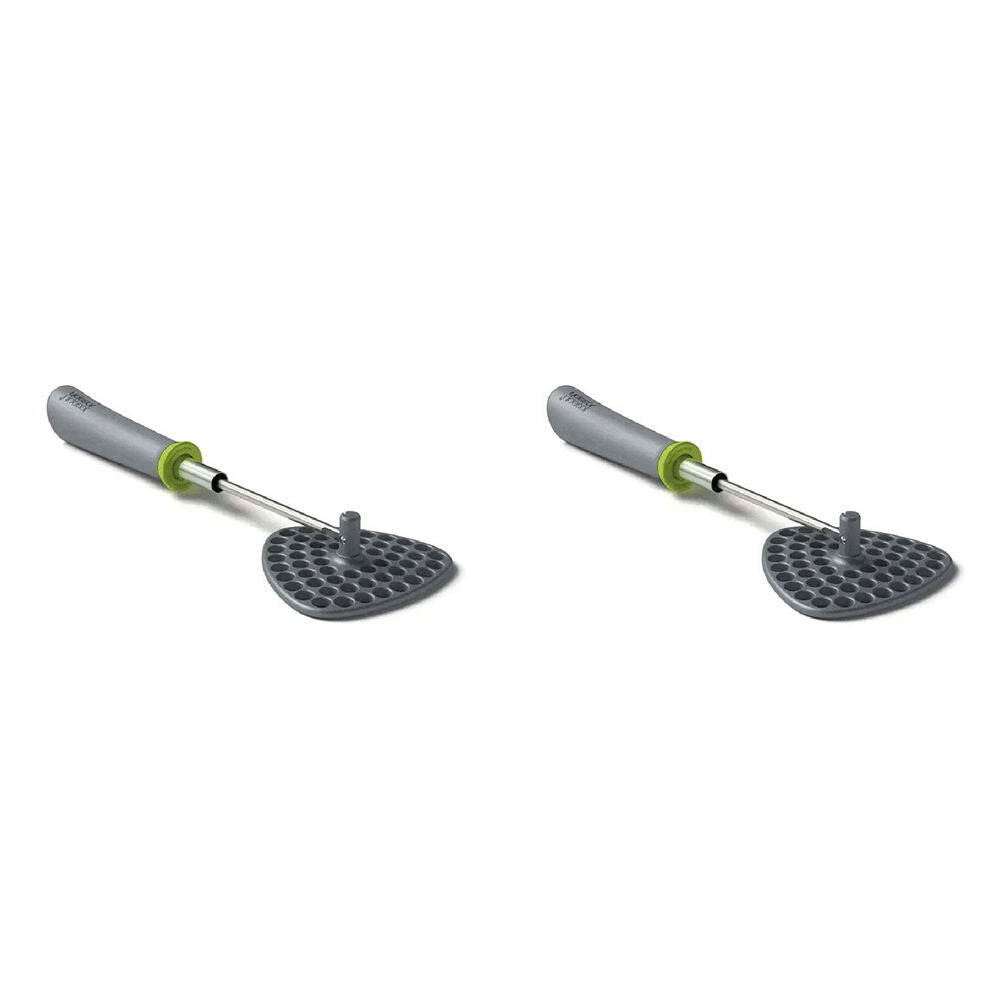 Joseph Joseph Delta 30.5cm Folding Potato Masher Utensil Grey/Green (2 Pack)
