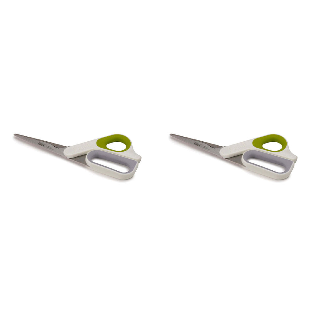 Joseph Joseph PowerGrip All-Purpose Heavy Duty Serrated Scissors Grey (2 Pack)