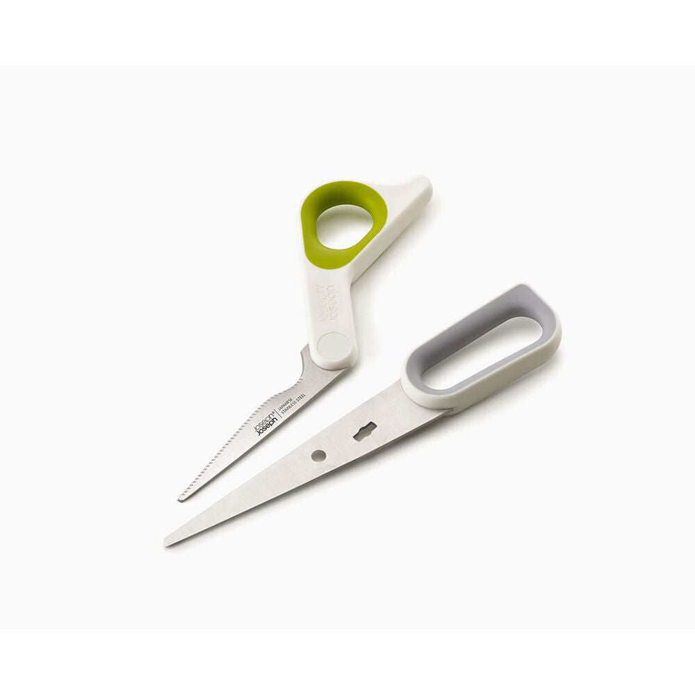 Joseph Joseph PowerGrip All-Purpose Heavy Duty Serrated Scissors Grey (2 Pack) — image 3