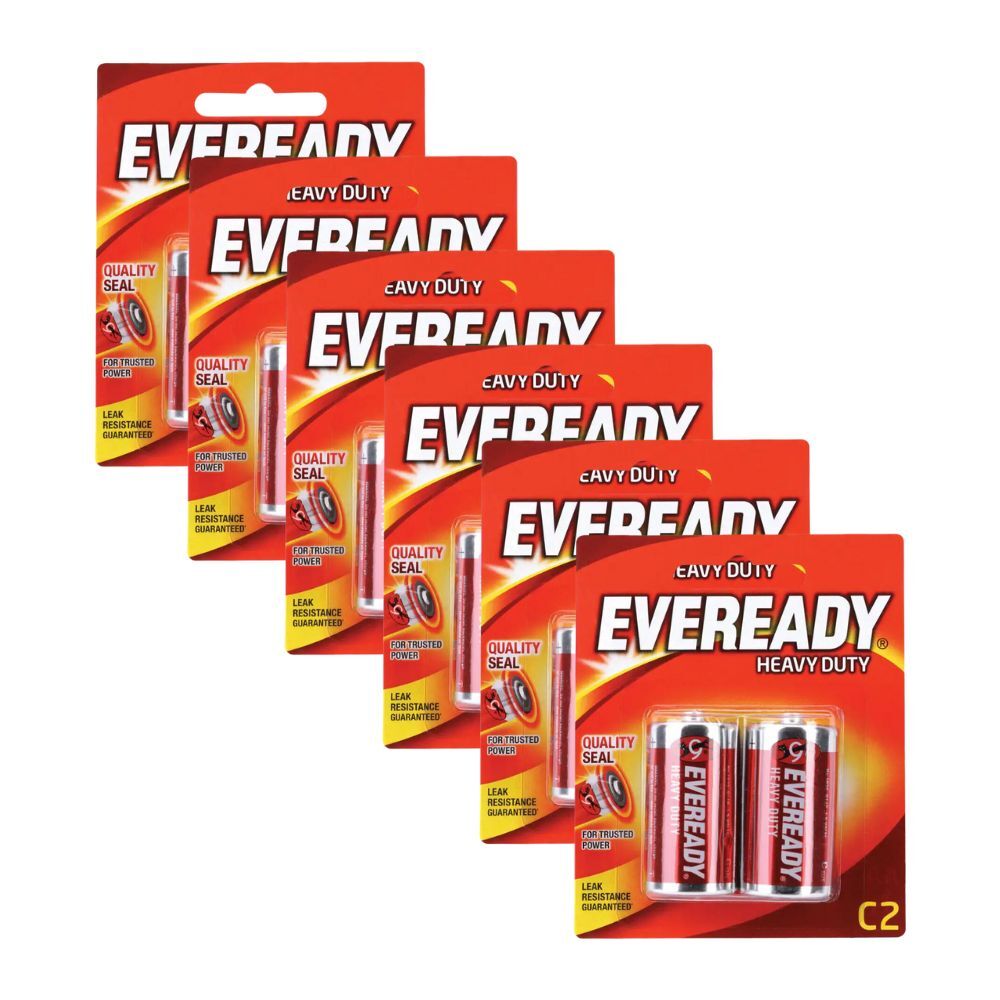 Eveready 2pc Eveready C Heavy Duty Zinc-Carbon Battery Single Use For Most Devices (6 Pack)
