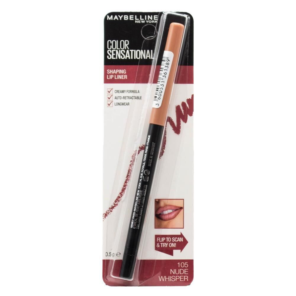 Maybelline Nude Whisper 105 Colour Sensational Shaping Lip Liner 0.5g