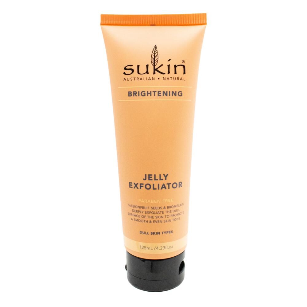 Sukin 125ml Passionfruit Brightening Jelly Exfoliator Paraben Free Skincare