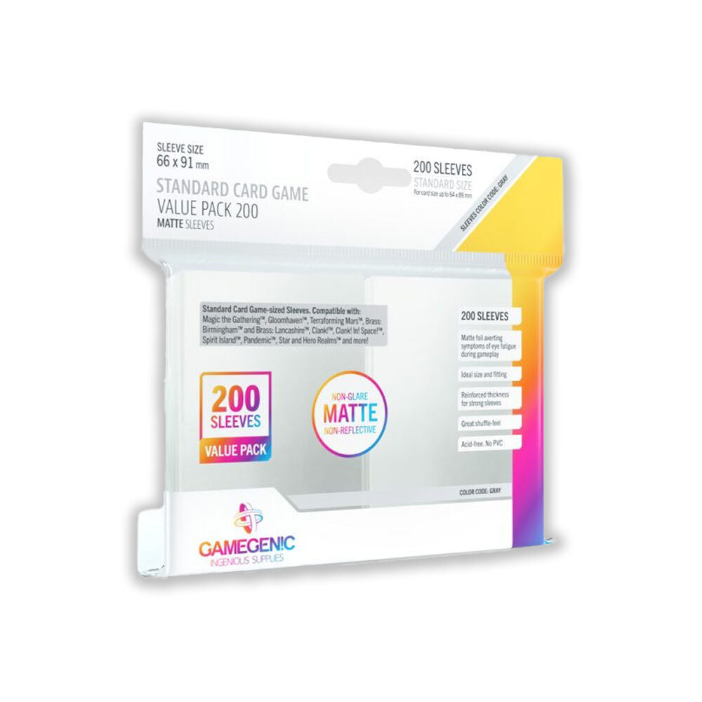 105026-gamegenic-200-matte-card-sleeves-game-value-pack-6-6x9-1cm-standard-size