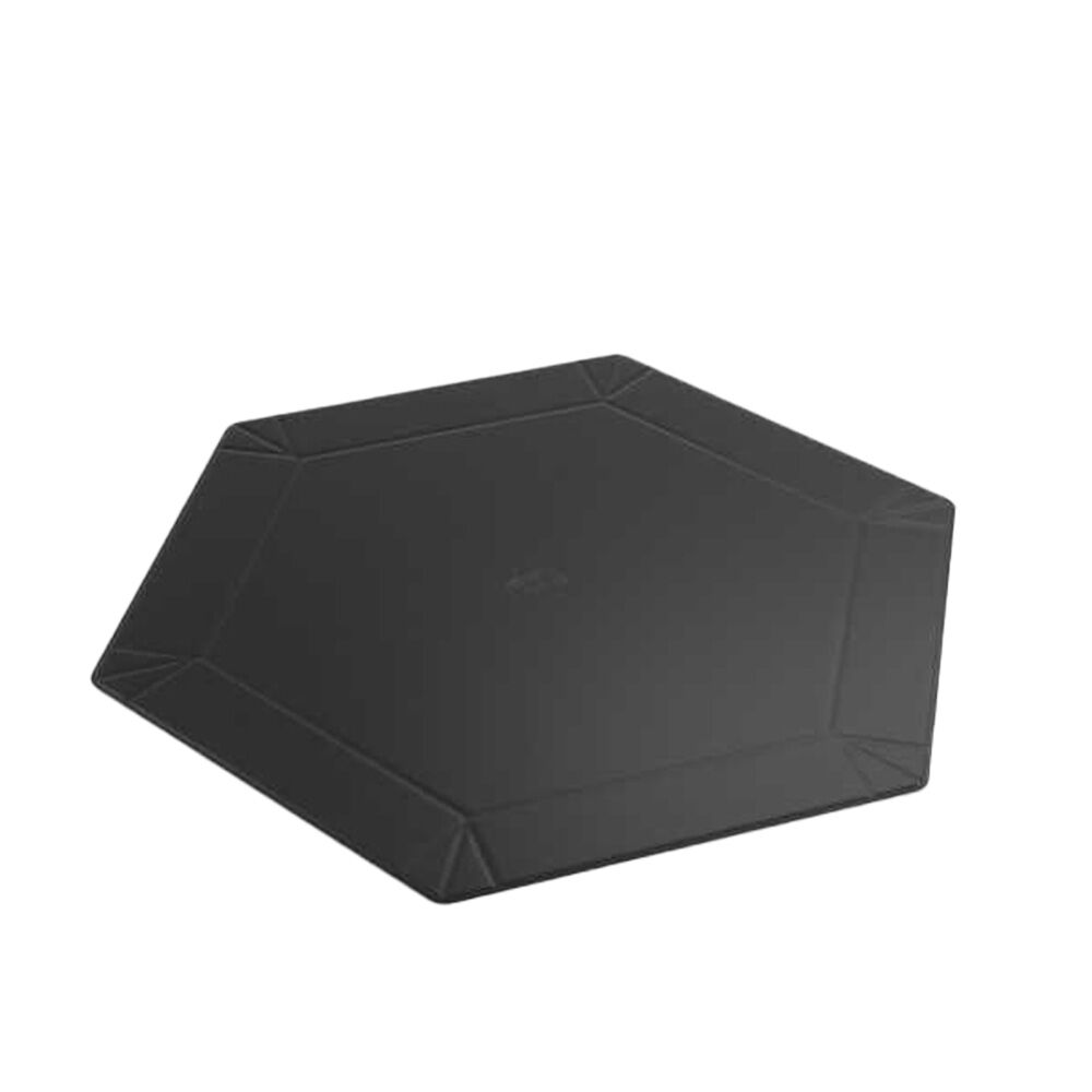 Gamegenic Magnetic Dice Tray Hexagonal 353x353mm For Tabletop RPG Black/Gray (2 Pack) — image 3