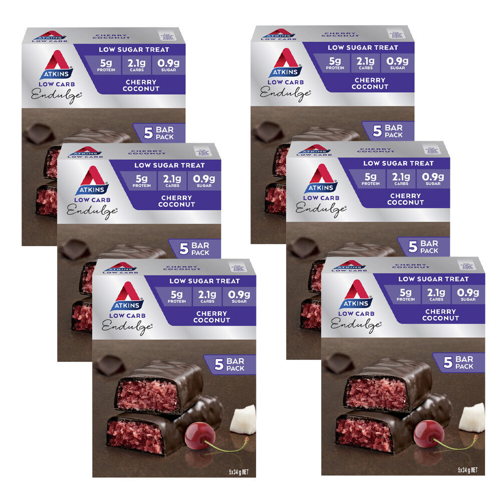 105562-1-6x-5pc-atkins-low-carb-endulge-bar-170g-cherry-coconut-bar