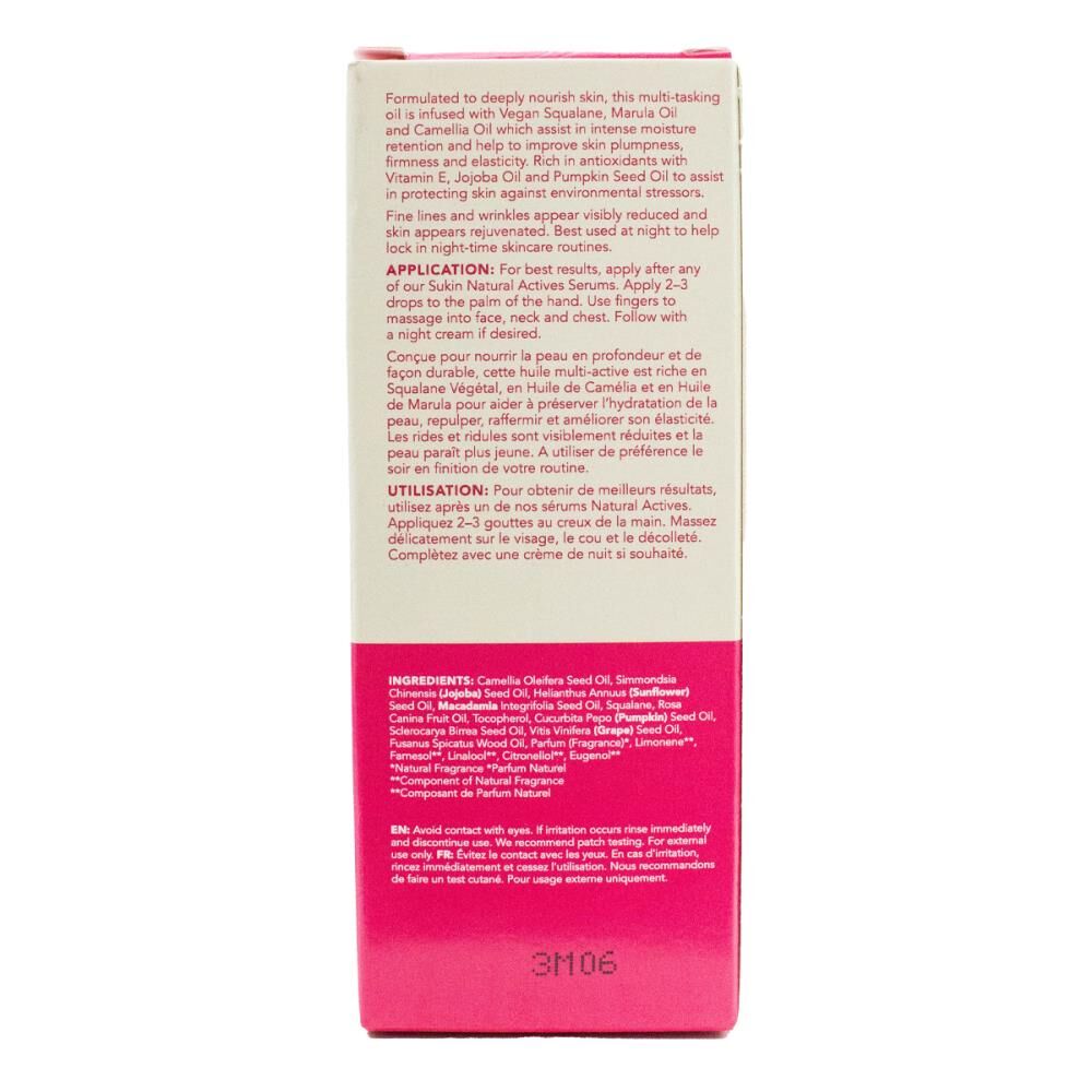 Sukin 25ml Overnight Reset Oil/Serum Cemellia + Jojoba Oil Natural Skincare — image 2