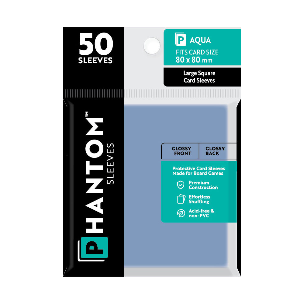106787-50pc-phantom-sleeves-80x80mm-game-card-case-aqua-gloss-gloss