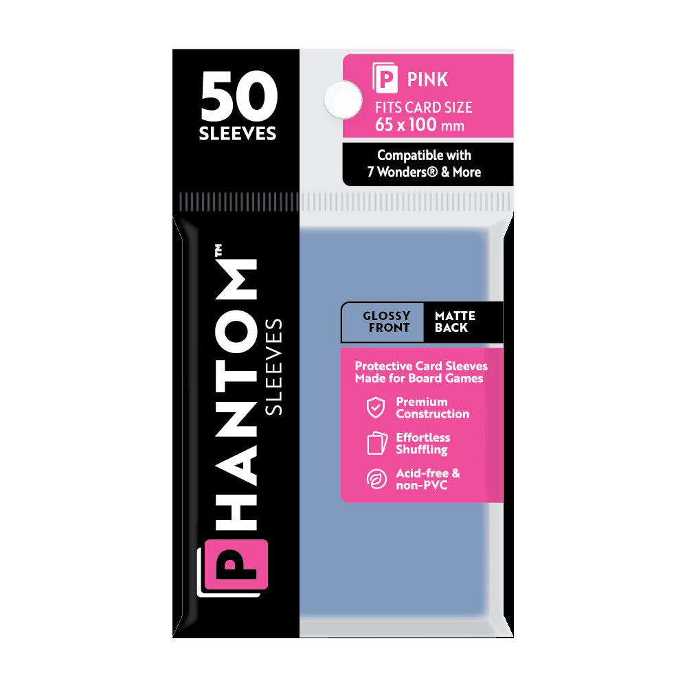 106794-50pc-phantom-sleeves-65x100mm-game-card-case-pink-gloss-mate
