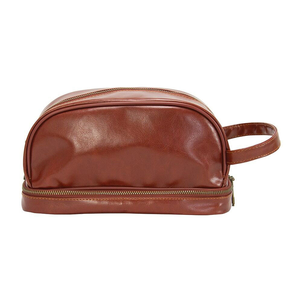 Annabel Trends 25x13cm Brown Gentleman's Toiletry Bag Travel Organiser