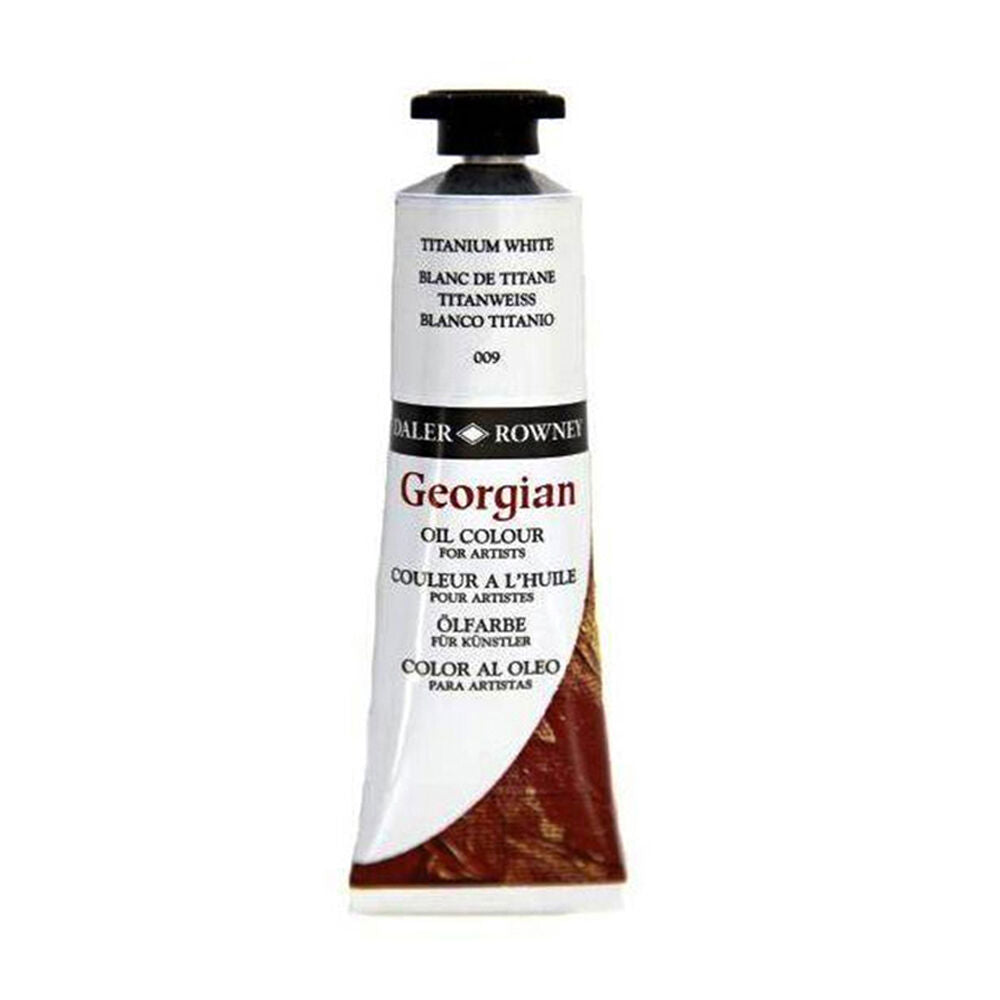 Daler Rowney 225ml Titanium White Georgian Artist Oil Colour Painting Tube