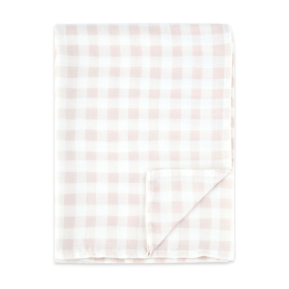 The Peanutshell Forest Dreams Baby Muslin Wraps 100% Cotton Pink/White (2 Pieces) — image 3