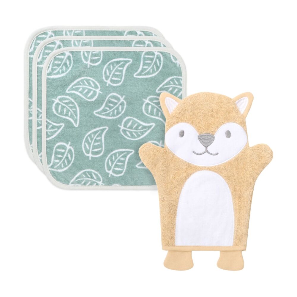 The Peanutshell Woodland Animal Adventure Pack Baby Bundle Green/Tan (7 Pieces) — image 3