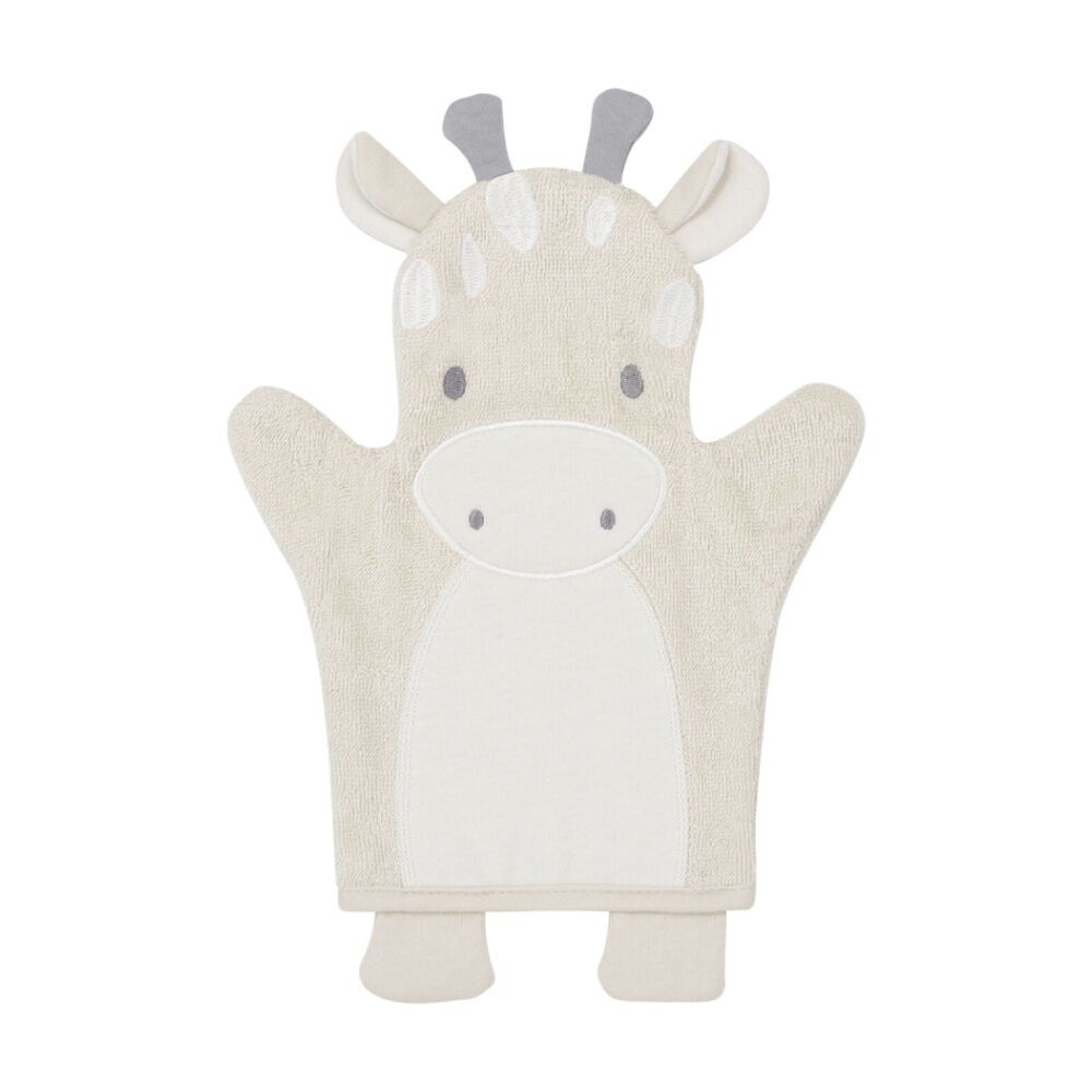 Little Haven Animal Planet Giraffe Baby Cot Bedding Set & Bath Towels Beige/White (7 Pieces) — image 7