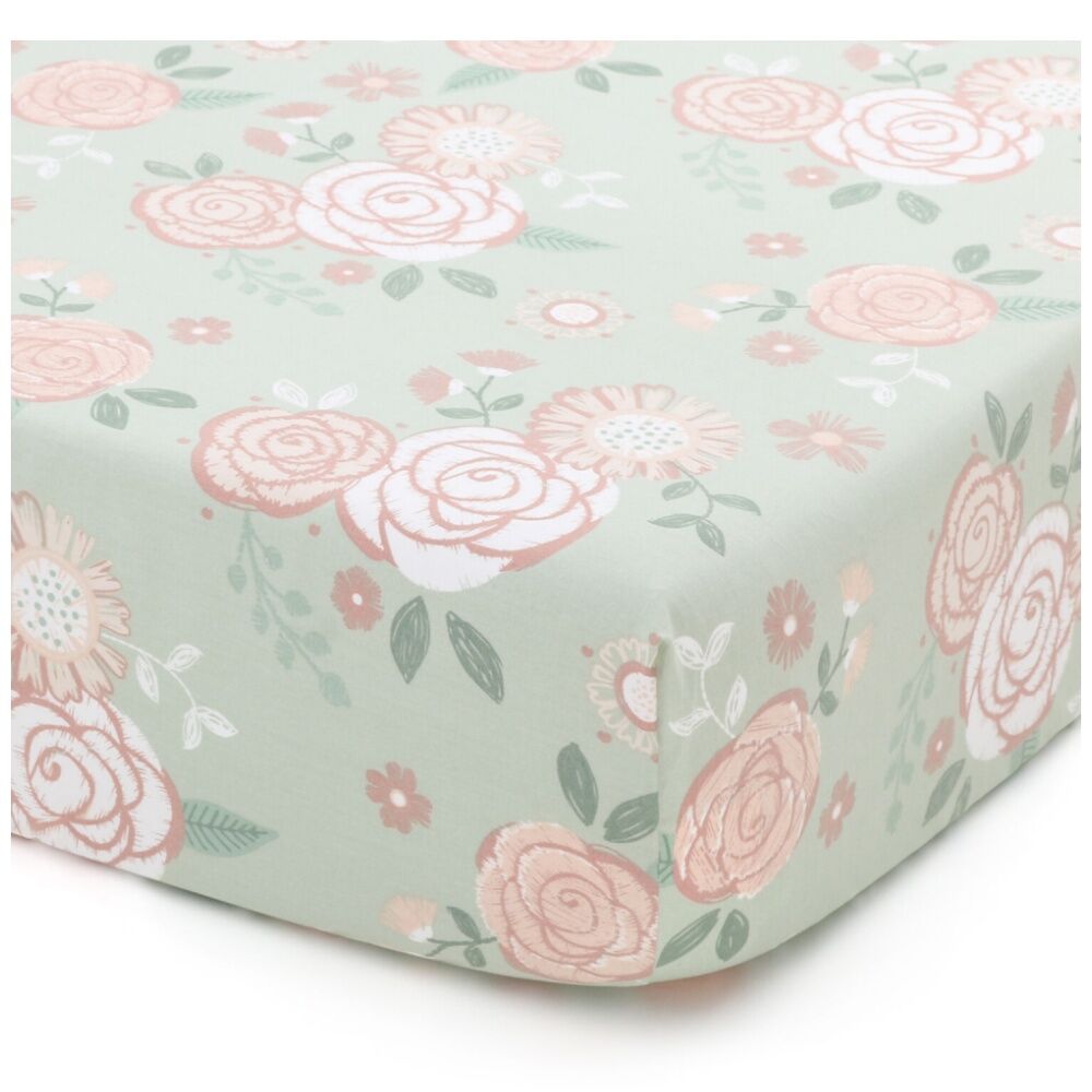 The Peanutshell Cot Sheet Bundle Girl Cotton Fitted Sheets 135x77cm Pink (5 Pieces) — image 2