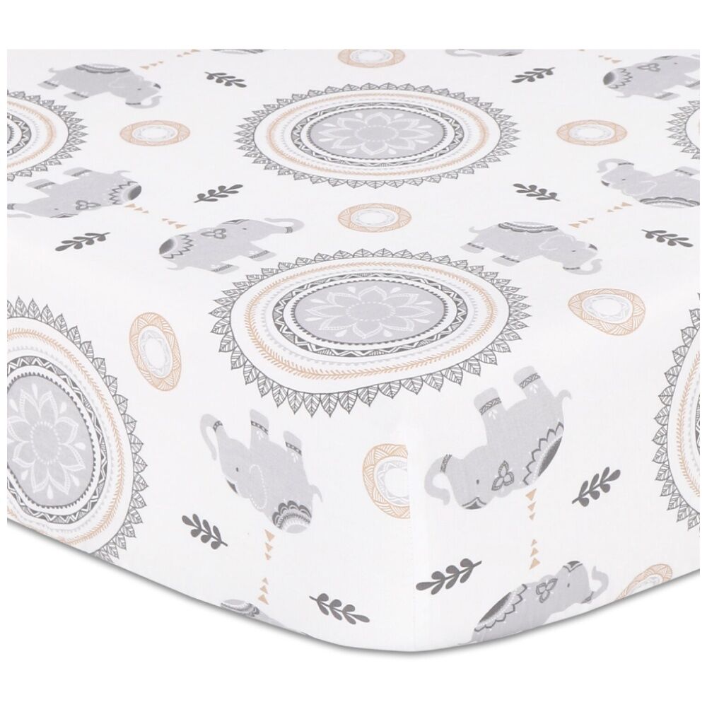 The Peanutshell Cot Sheet Bundle Girl Cotton Fitted Sheets 135x77cm Pink (5 Pieces) — image 4