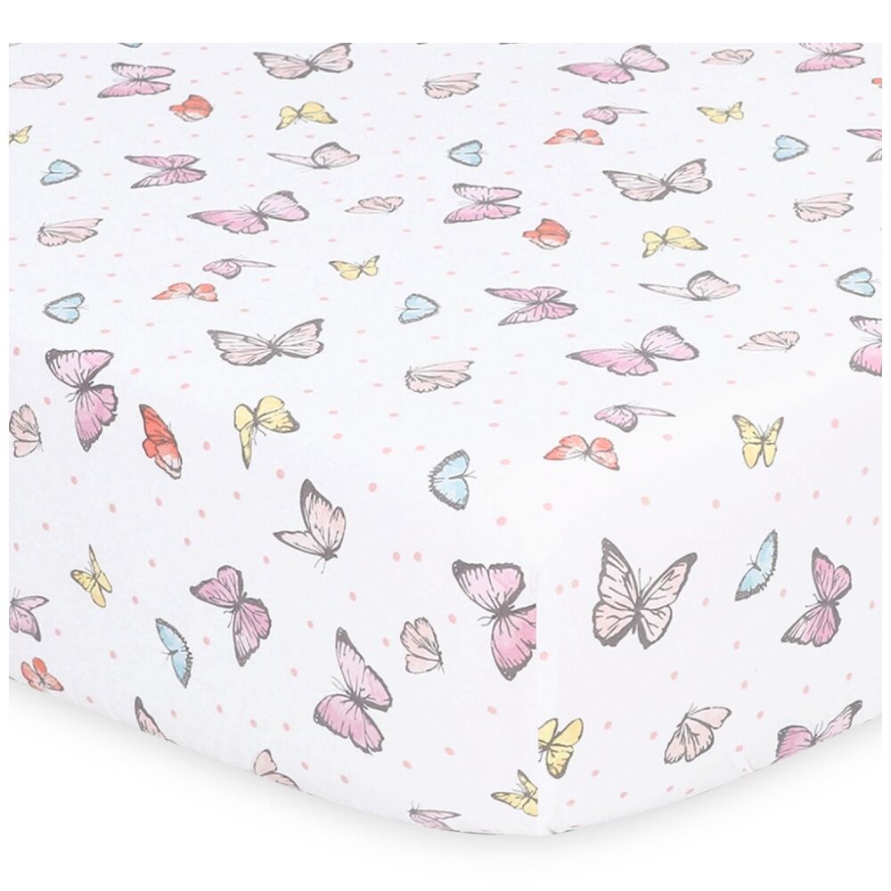 The Peanutshell Cot Sheet Bundle Girl Cotton Fitted Sheets 135x77cm Pink (5 Pieces) — image 3