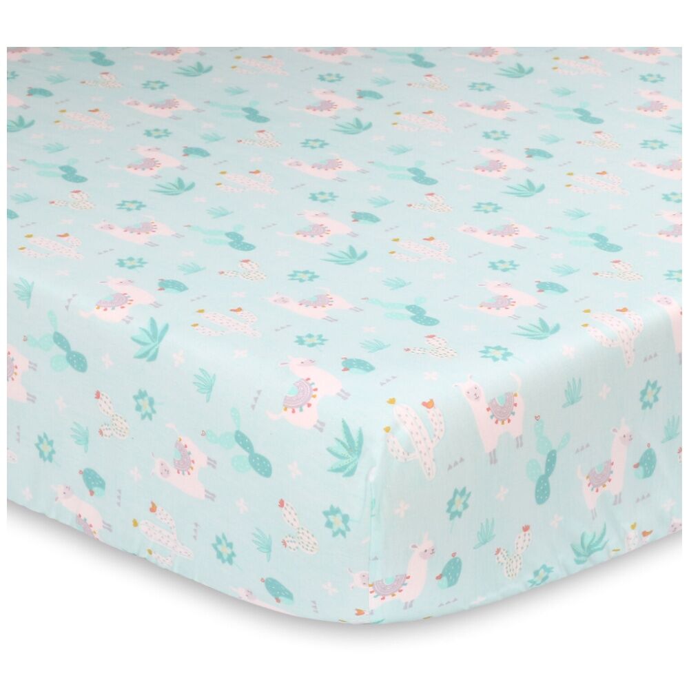 The Peanutshell Bedding Bundle Cotton Cot Sheets & Change Pad Cover Blue (6 Pieces) — image 5