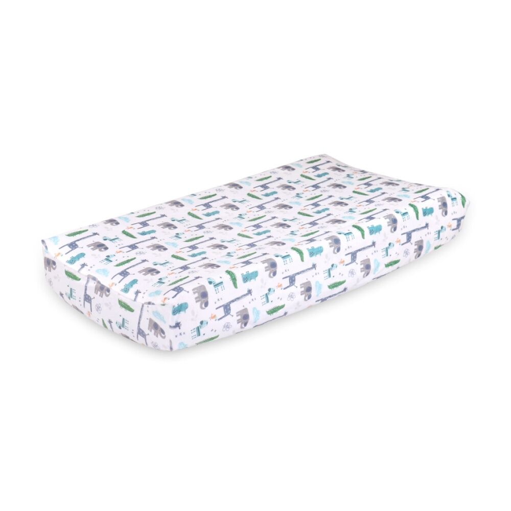 The Peanutshell Bedding Bundle Cotton Cot Sheets & Change Pad Cover Blue (6 Pieces) — image 6