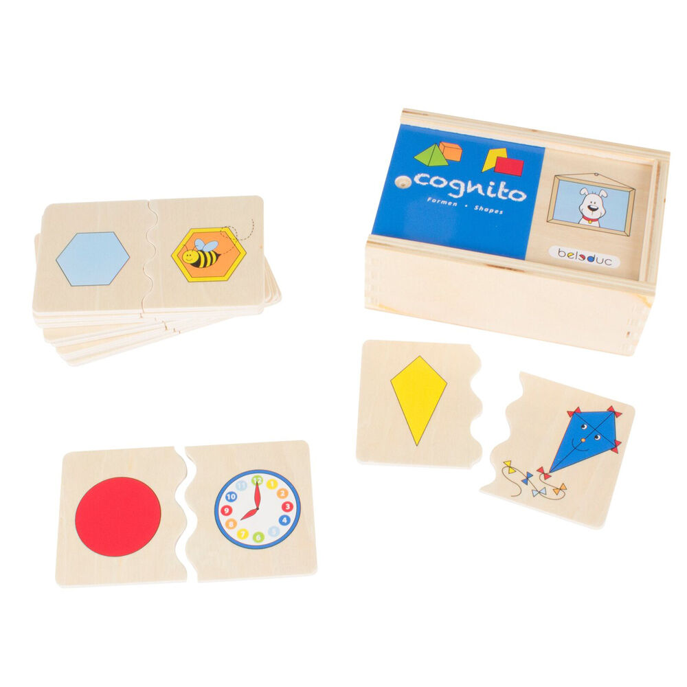 Beleduc Shapes Wooden Puzzle Shape Recognition Children/Kids - 3y+