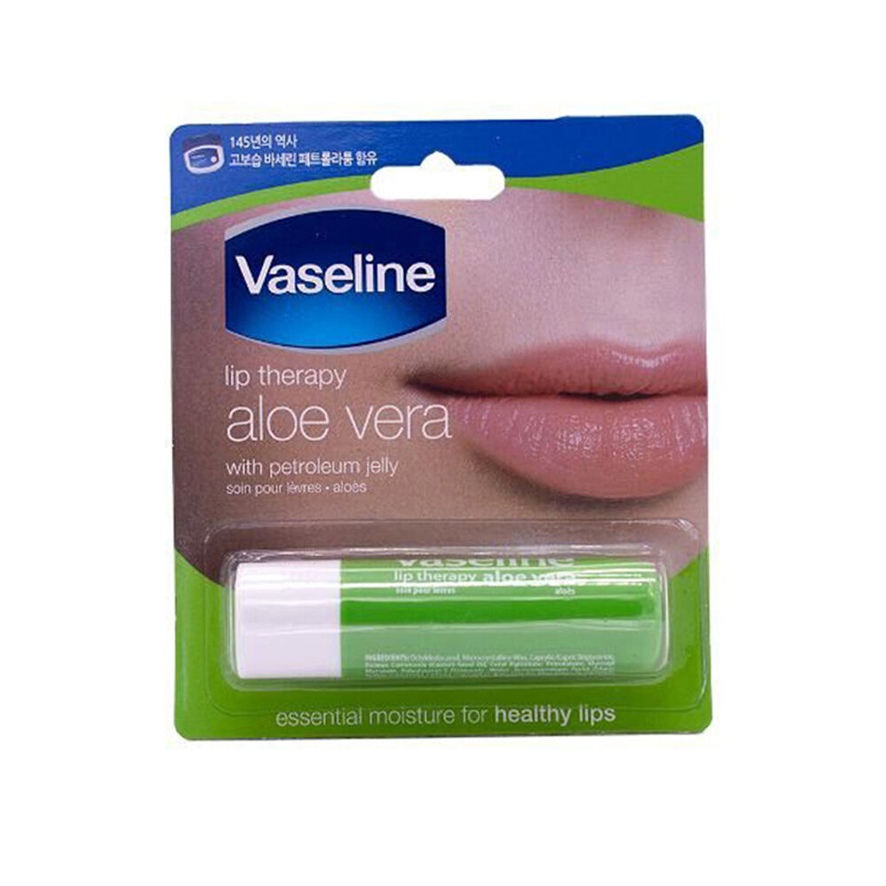 Vaseline 4.8g Aloe Vera Moisturising Lip Therapy Hydrating Lip-Balm Stick