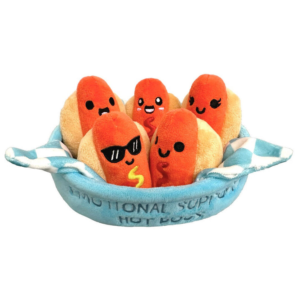 116117-6pc-what-do-you-meme-emotional-support-hot-dogs-plush-toys