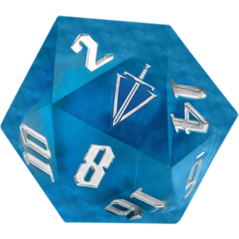 117289-fanroll-by-metallic-tales-of-the-valiant-35mm-mega-d20-tabletop-gaming-dice-blue