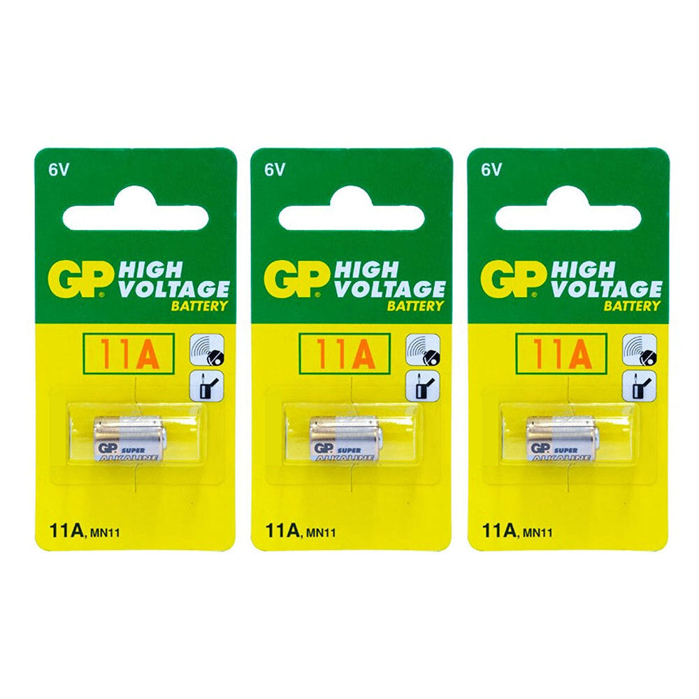 GP 1pc GP 6V Alkaline 11A Battery Multi Purpose/Single Use for Remote Controller (3 Pack)