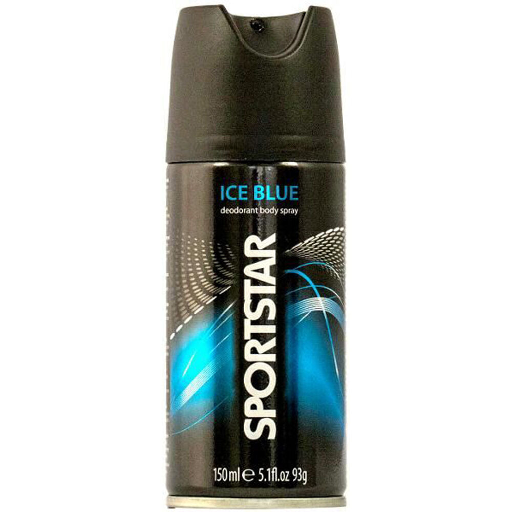 Sportstar 150ml Odour Protection Men's Deodorant Body Spray Ice Blue Scent