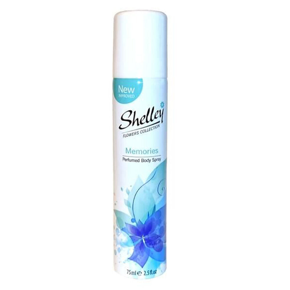 Shelley Deodorant Body Spray Memories 75ml All-Day Odour Control (12 Pack) — image 2