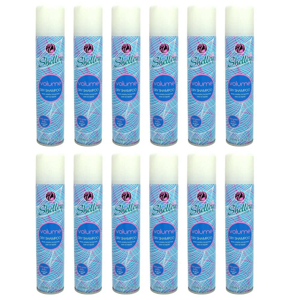 Shelley Instant Refresh Dry Shampoo Spray Volume For All Hair Types 200ml (12 Pack)