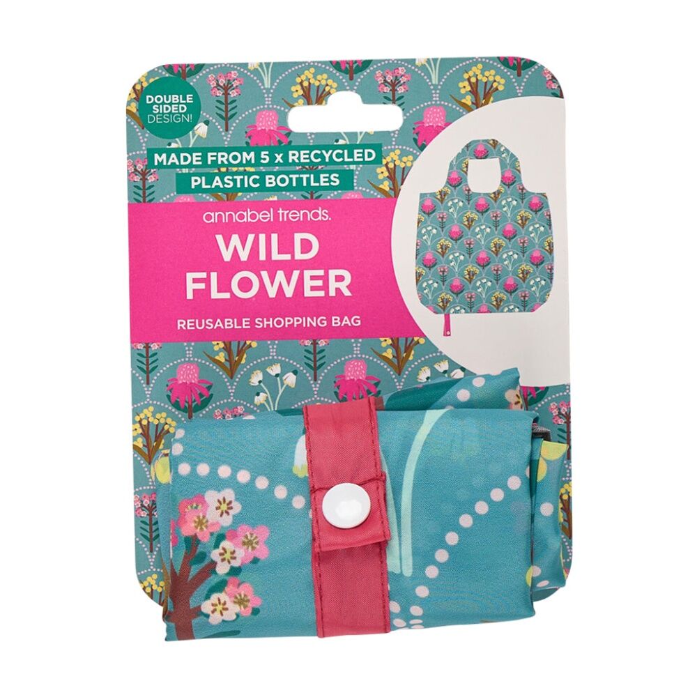 Annabel Trends 50x42cm Wildflower Reusable 20kg Capacity Shopping Tote Bag — image 3