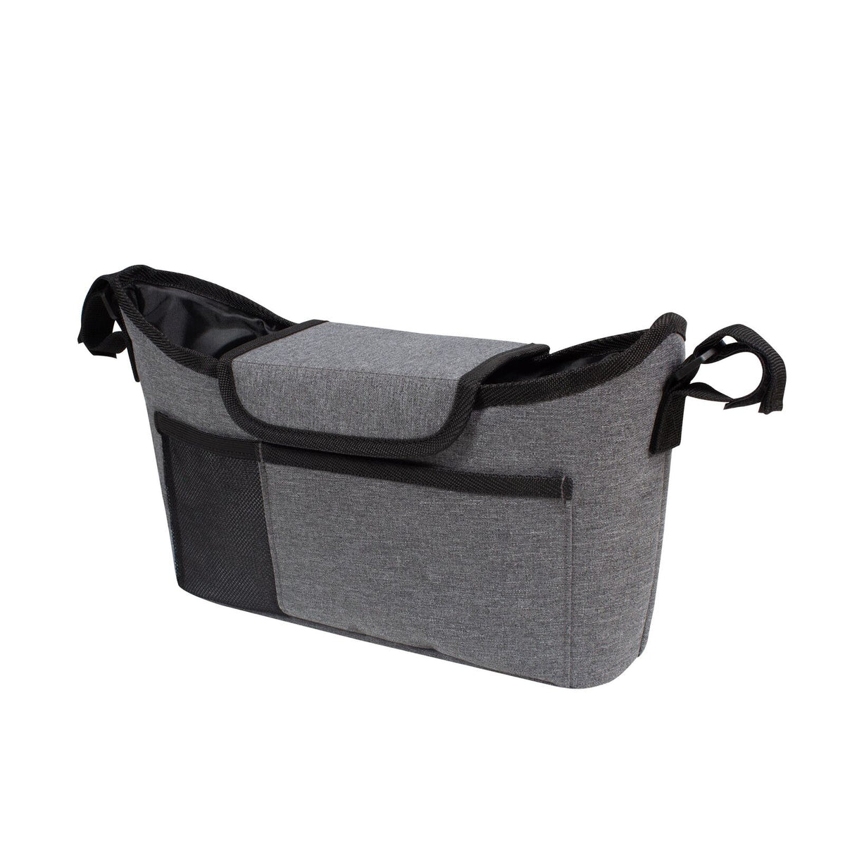 Childcare Adjustable Pram/Stroller Storage Organiser Large Grey (2 Pack) — image 2