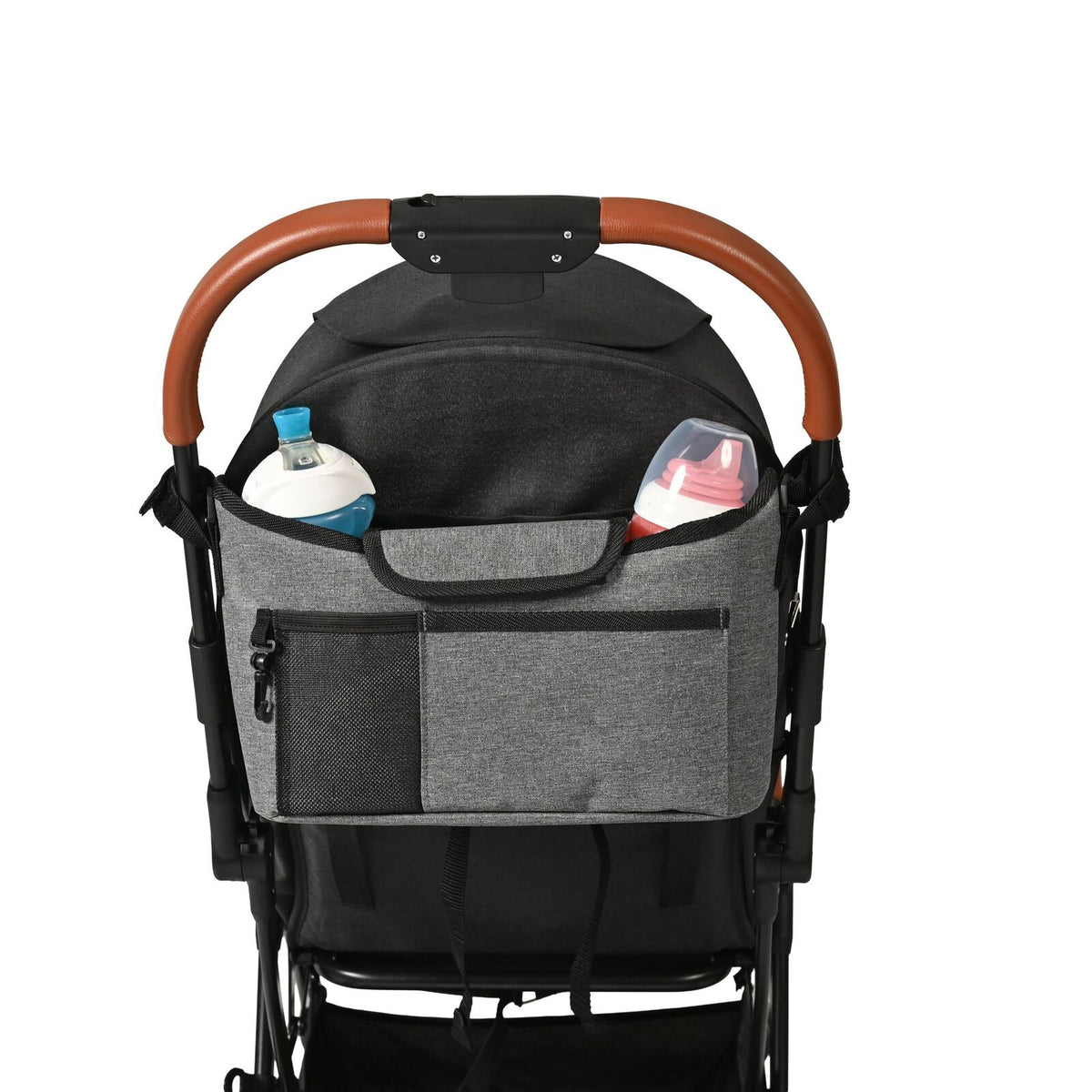 Childcare Adjustable Pram/Stroller Storage Organiser Large Grey (2 Pack) — image 7