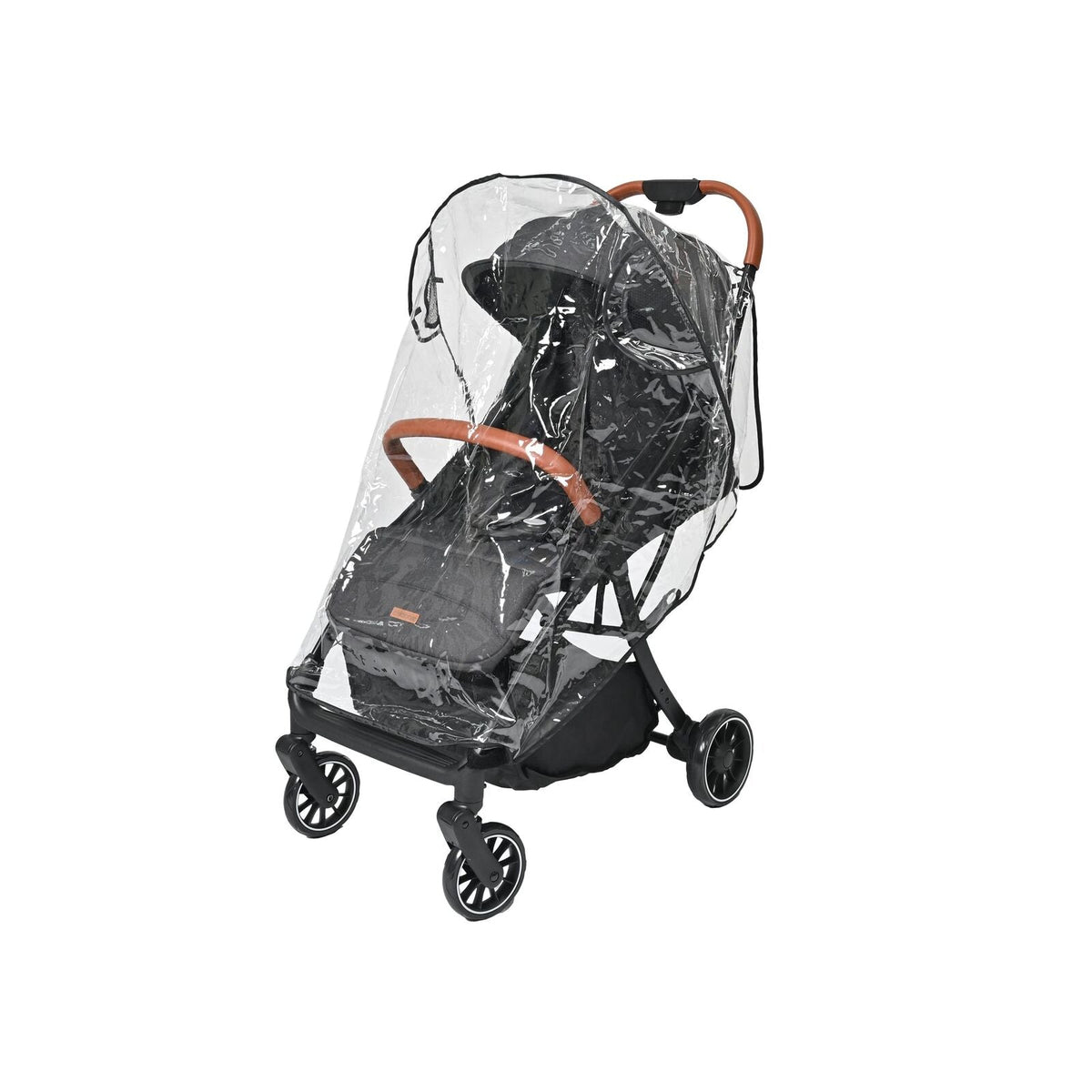 Childcare Pram/Stroller Rain Cover and Wind Sheild Protector Clear (2 Pack) — image 2