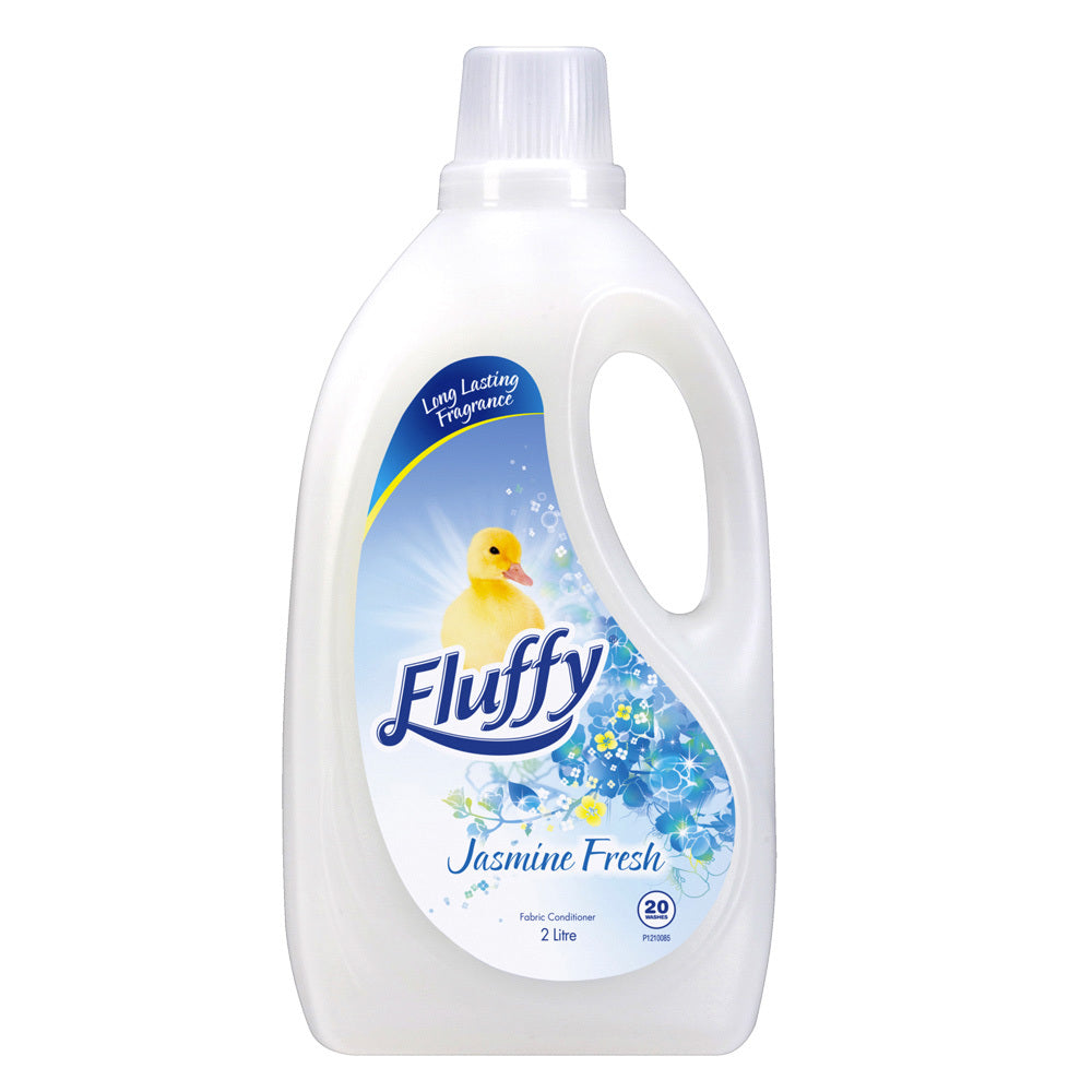 Fluffy 2L Laundry Fabric Softener Scent Washing Conditioner Jasmine Fresh (2 Pack) — image 2