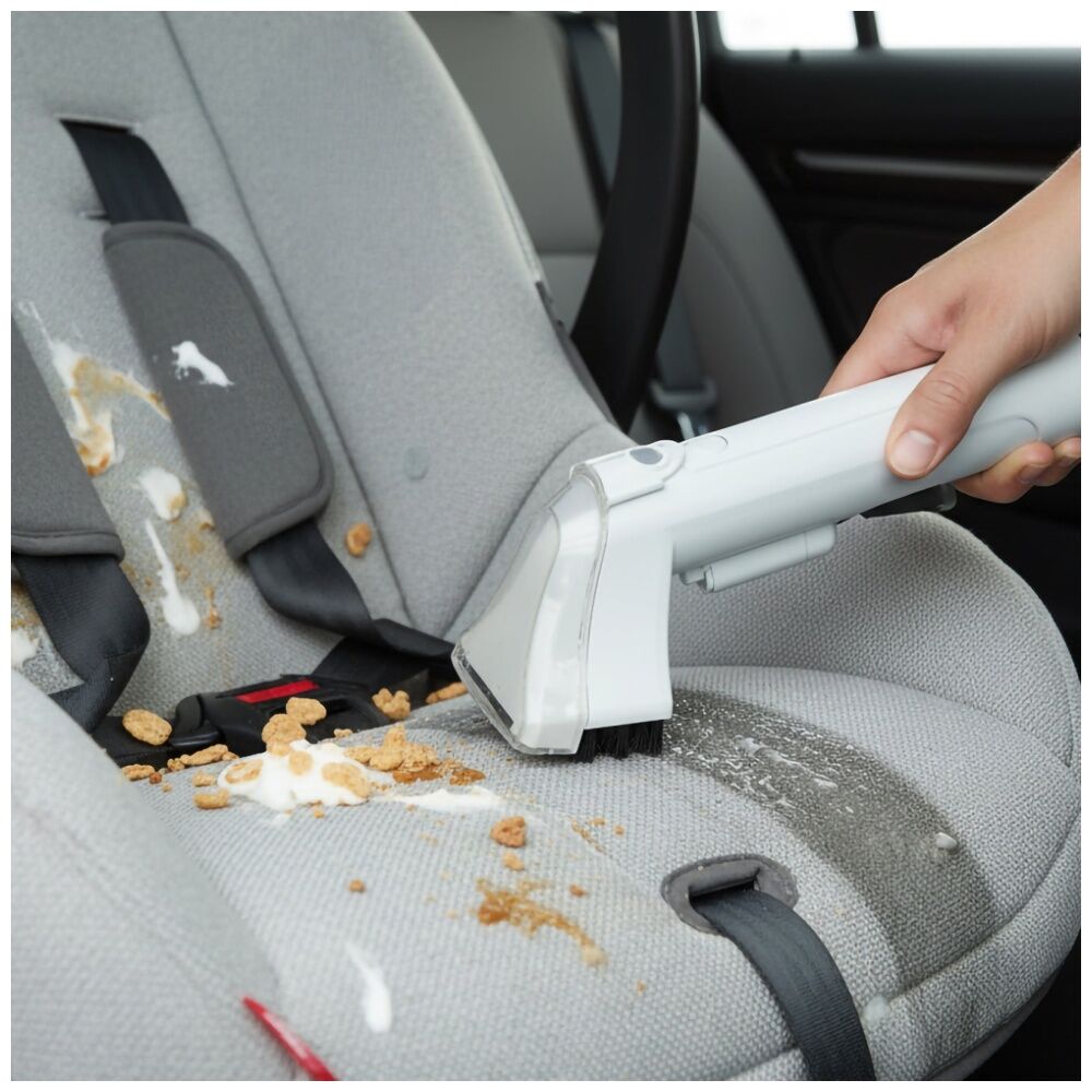 I-Vac White I-Vac SpotMate Spot Cleaner w/ Self-Clean Nozzle & Upholstery Tool — image 4