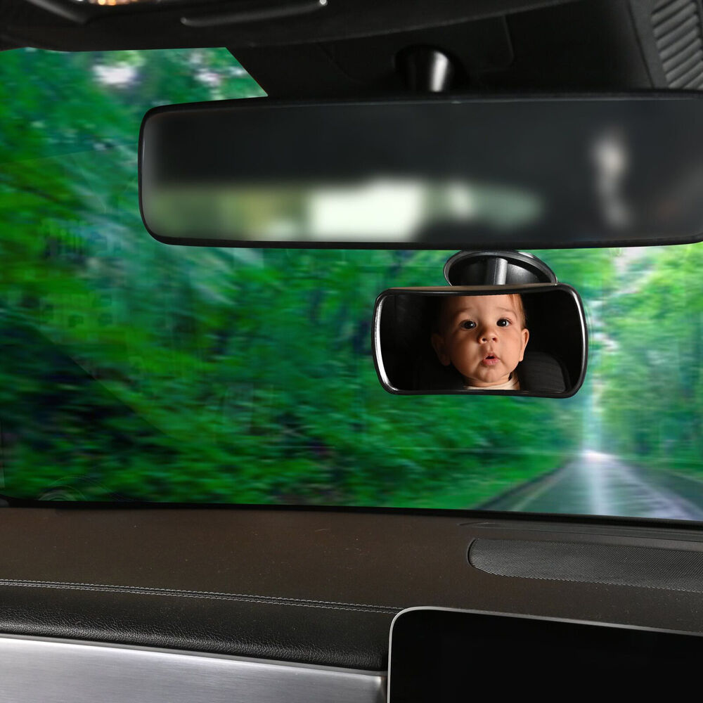 Childcare Black Baby Rear View Car Mirror With 360 Degree Rotation — image 2