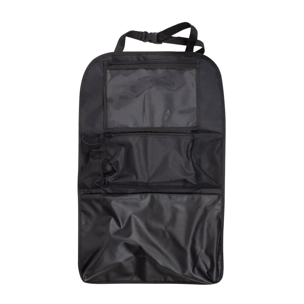Childcare Black 2-In-1 Universal Car Backseat Organiser and Kick-Mat