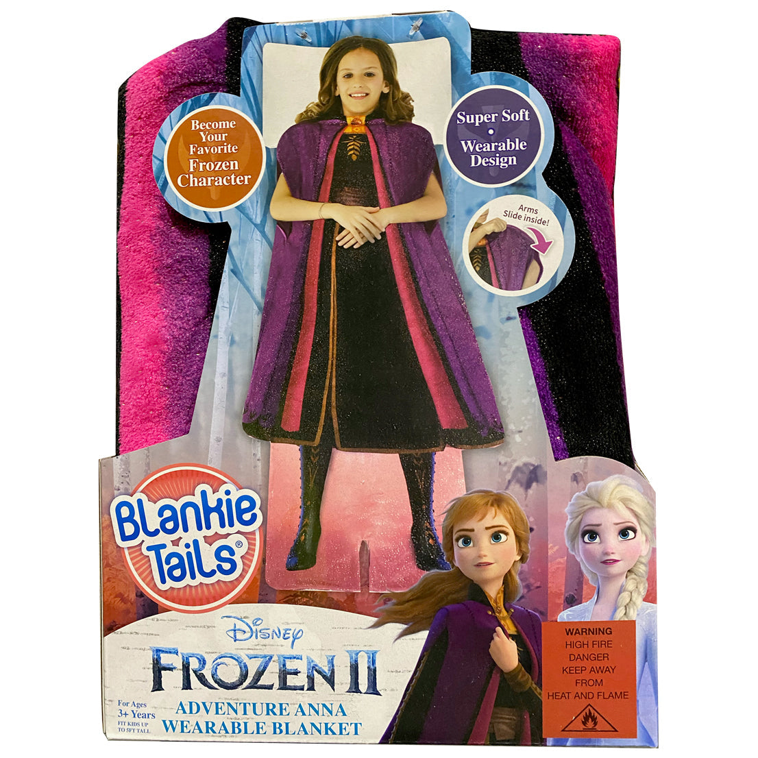 Disney Frozen 2 Anna's Adventure Outfit Blankie Tails Fleece Kids Blanket 3y+ (2 Pack) — image 9