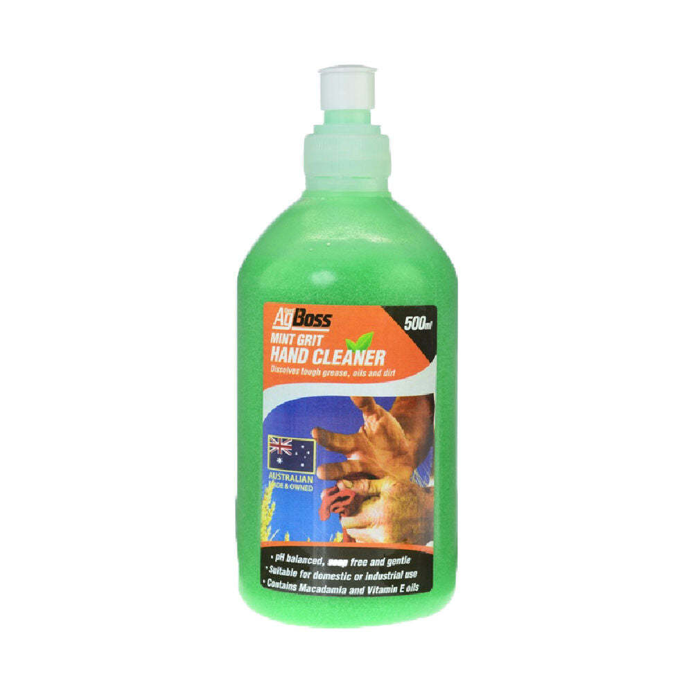 Agboss Hand Soap/Cleaner With Grit Heavy Duty Mint Scented 500ml (3 Pack) — image 2