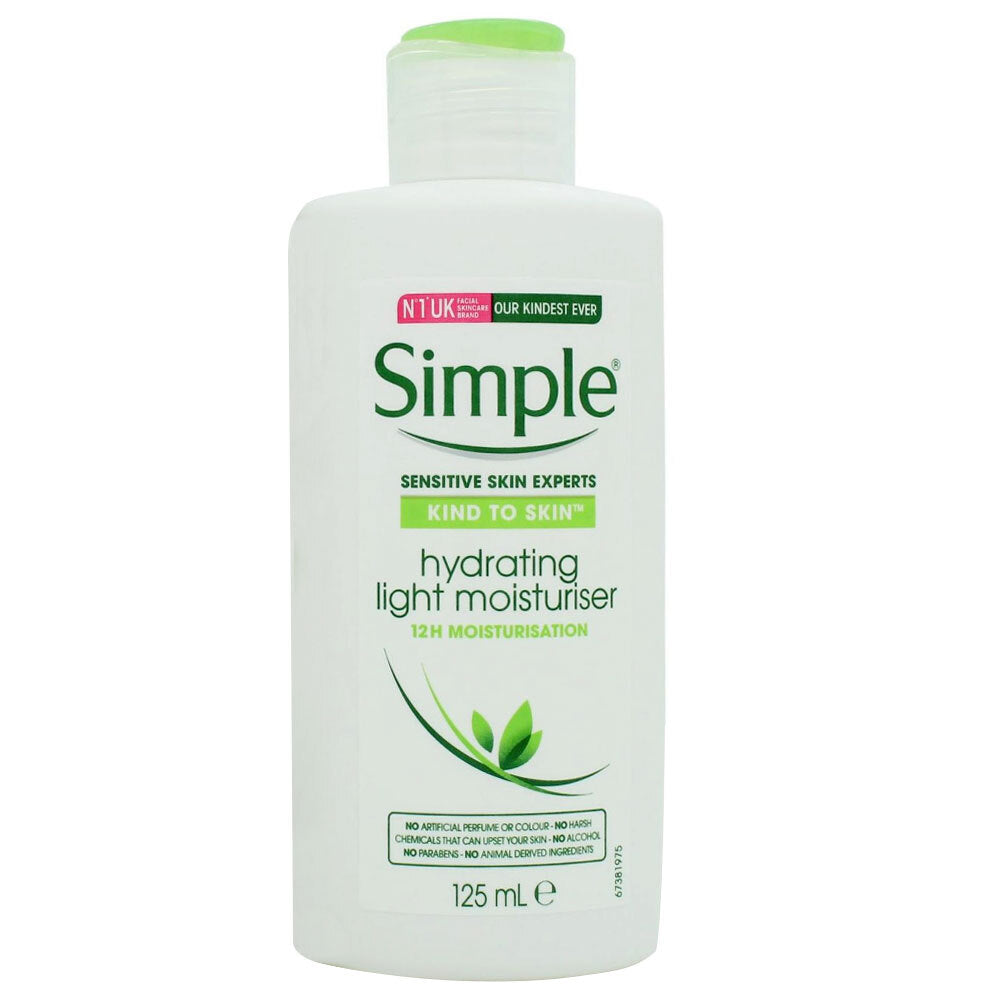 Simple Kind To Skin 12 Hour Hydrating Light Moisturiser 125ml