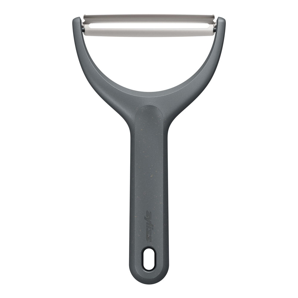 13107-zyliss-stainless-steel-swivel-wide-peeler-20cm-grey