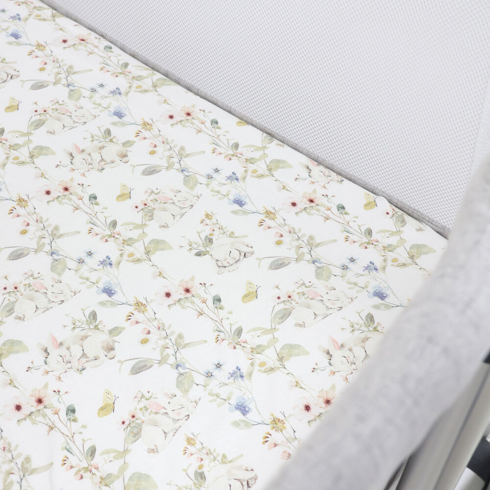 Bubba Blue Sleeping Bunny Jersey Bedside Sleeper Fitted Sheet 54x88x10cm (2 Pack) — image 6