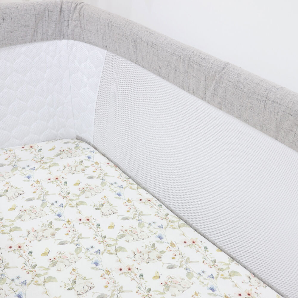 Bubba Blue Sleeping Bunny Jersey Bedside Sleeper Fitted Sheet 54x88x10cm (2 Pack) — image 4