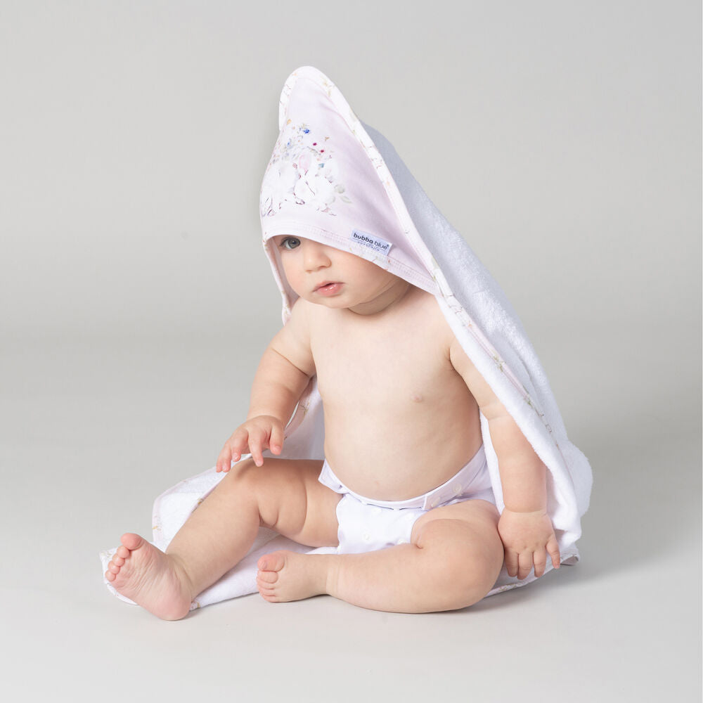 Bubba Blue Children's Sleeping Bunny Hooded Towel Soft 75x75cm (2 Pack) — image 8