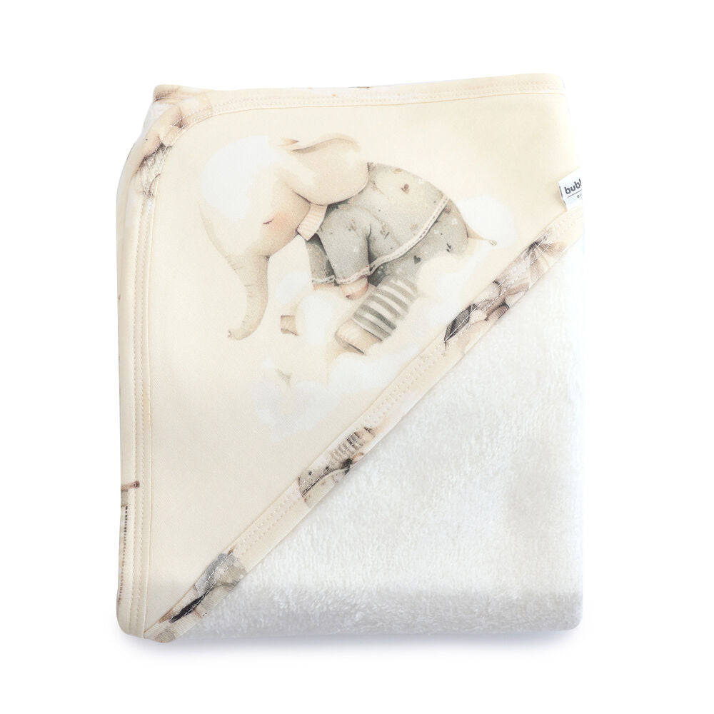 Bubba Blue 75x75cm Children's Elephant Bedtime Hooded Towel Soft — image 2