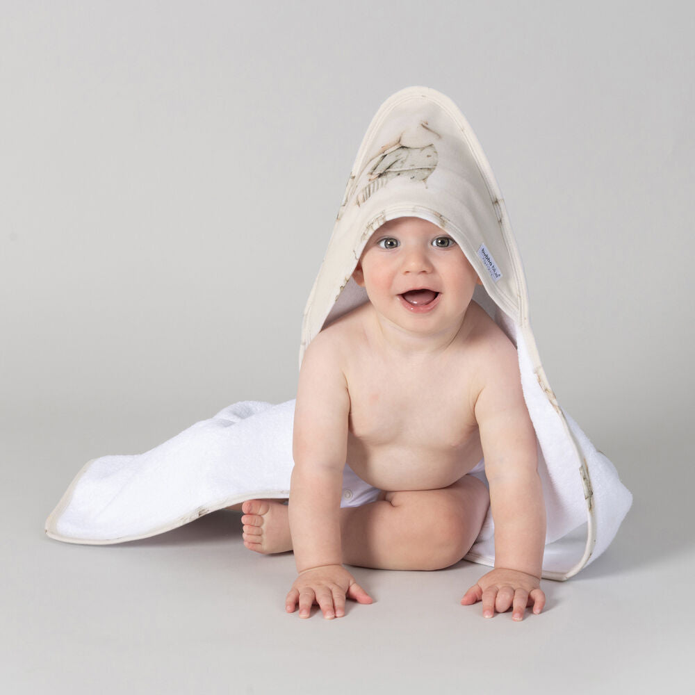 Bubba Blue Children's Elephant Bedtime Hooded Towel Soft 75x75cm (2 Pack) — image 5
