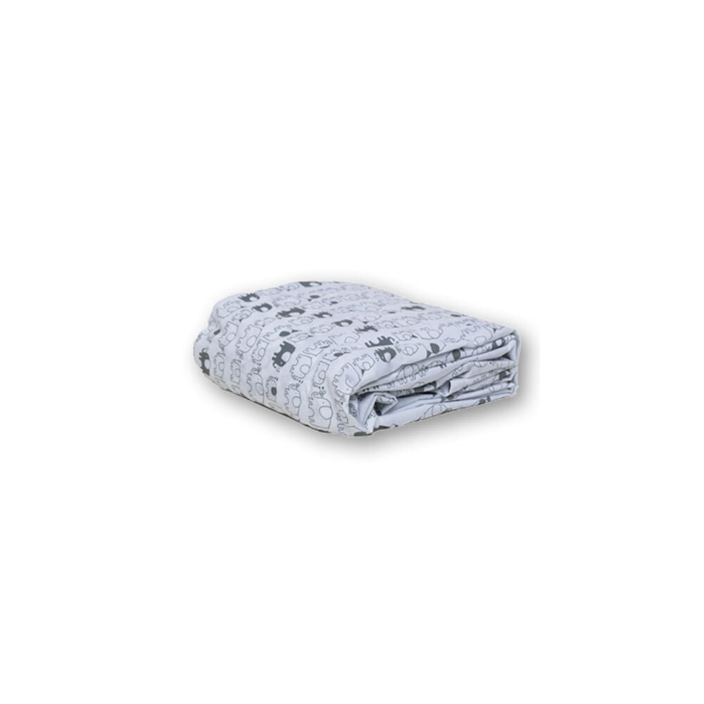 Playette Bedside Printed Fitted Sheet for Co-Sleeper Kids/Children White (2 Pack) — image 4
