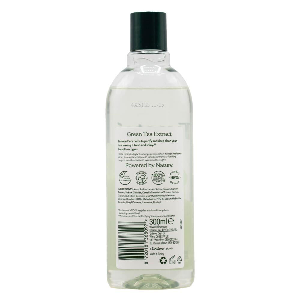 Timotei Hair Nourishing Pure Purifying Shampoo 300ml Green Tea Extract — image 2